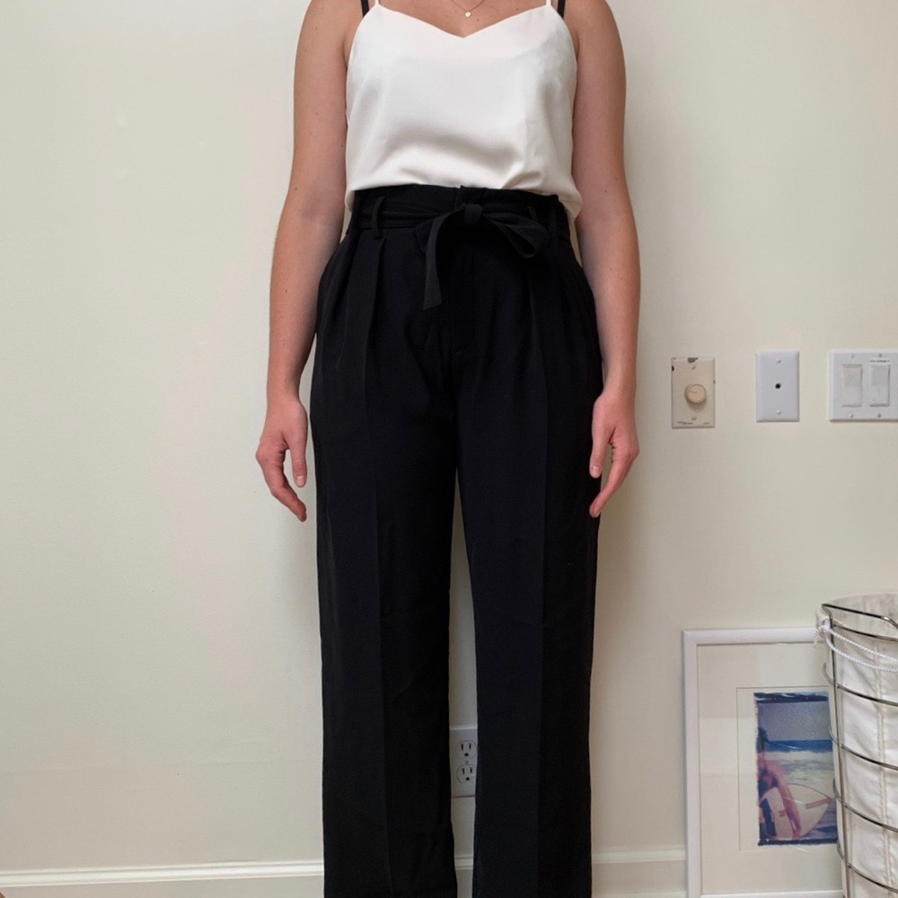 VINCE TIE WAIST PANTS